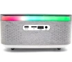 Безжична Bluetooth колонка с функция за зареждане на телефон отгоре, RGB дизайн, аларма и часовник., снимка 7
