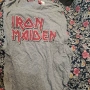 Лицензен потник Iron Maiden сив, фин, шерок ХЛ, снимка 1