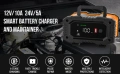 NEXPEAK NC202 10-Amp зарядно устройство за батерии 12V 24V LiFePO4 оловно-киселинни 8-степенно, снимка 8