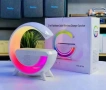 Тонколона с LED светлинки и станция за безжично зареждане / Лампа-зарядно с LED светлини и тонколона, снимка 3