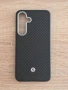 Кевларен карбон калъф кейс Spigen Enzo Aramid MagSafe Black Silver Case за Samsung Galaxy S25+, снимка 1