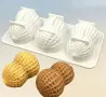 3D 3 Фъстъка Фъстък плодов десерт мус шоколад сладкиш силиконов молд формакорпусни десерти, снимка 1