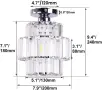 LED полилей с кристален дизайн за таван – хромирана визия, ефектно осветление, снимка 2