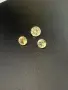 Комплект 3 естествени цитрина – общо 2,15 ct – кръгъл брилянтен, снимка 4