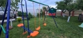 Комплект люлки vidaXL, 4 оранжеви седалки, 324х155х182 см, снимка 2