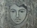 Картина "Лазарки", 1971 г., худ. Иван Чаушев (1935-2015), снимка 5