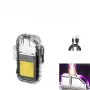 ЕЛЕКТРИЧЕСКА ЗАПАЛКА С LED ФЕНЕР 3 В 1 С 3 РЕЖИМА, ВОДОУСТОЙЧИВА, USB Type-C, снимка 3