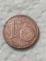 1 Евро цент Германия 2002 J с грешки., снимка 1