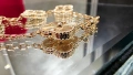 Van Cleef & Arpels VCA 5 Motifs Rose Gold Clear Vintage Alhambra Дамска Гривна, снимка 6