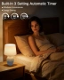 Безжима преносима LED нощна лампа с димер и RGB/температури, USB-C, дистанционно, таймер, снимка 7