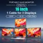 Три допълнителни 16-инчови монитора за лаптоп – Triple Screen Extender, снимка 1
