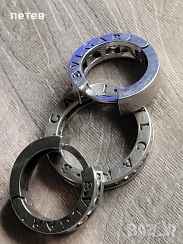 Bvlgari. сребърен пръстен. сребърни обици., снимка 3 - Антикварни и старинни предмети - 54698574