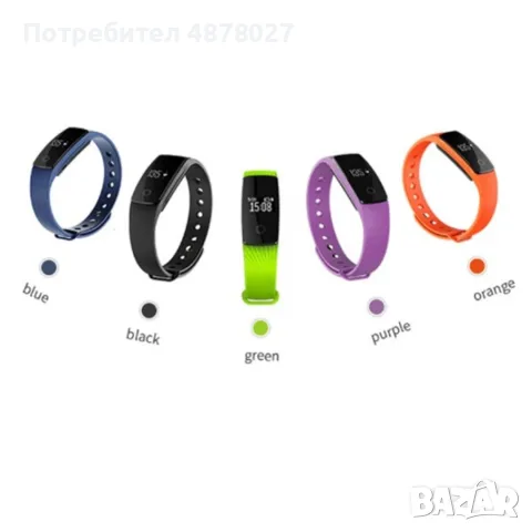 IP65 Смарт гривна с GPS V05С Монитор на сърдечен ритъм и др., снимка 7 - Смарт гривни - 55629616