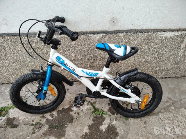 Детско колело Byox Rapid 12" + помощни колела | Отлично състояние, снимка 2 - Велосипеди - 54453614