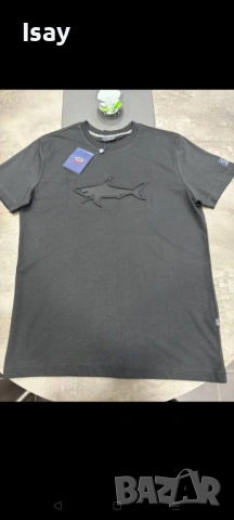 Мъжка тениска Паул Шарк в черен и бял цвят 