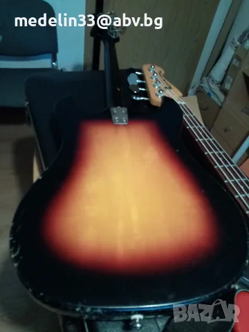 Klira Texas bass 351,Relic, West Germany 1960,short scale, sunburst, бас китара, снимка 14 - Китари - 55652044