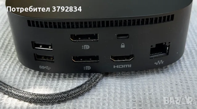 Докинг станция HP G5 200 W КАТО НОВА, снимка 3 - Кабели и адаптери - 55350040
