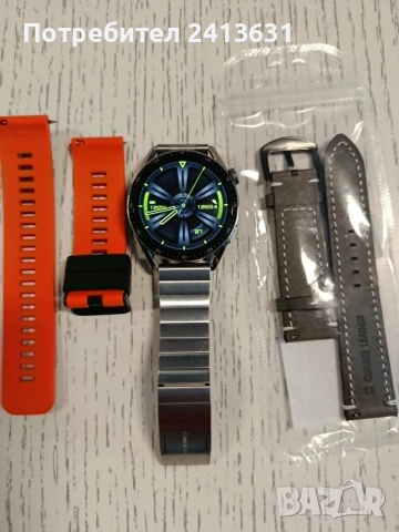 Huawei Watch GT 3 + три верижки, снимка 2 - Смарт часовници - 55615935