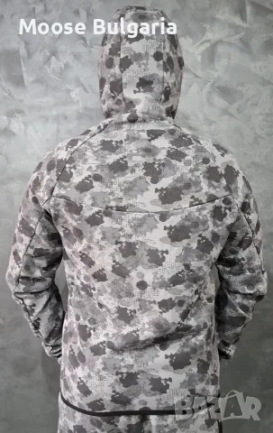 Екип Nike Tech Fleece Сив Камуфлаж, снимка 5 - Спортни дрехи, екипи - 55678908