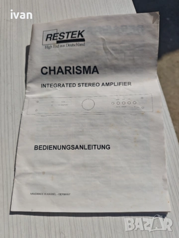 Restek Charisma, снимка 11 - Ресийвъри, усилватели, смесителни пултове - 54520417