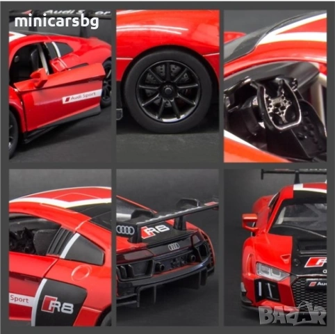 Метални колички: Audi R8 LMS 1:24, снимка 2 - Колекции - 54721160