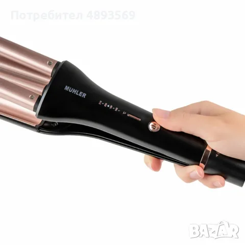 Преса за къдрене на коса 4in1 Muhler MHS-999, снимка 3 - Аксесоари за коса - 55390256