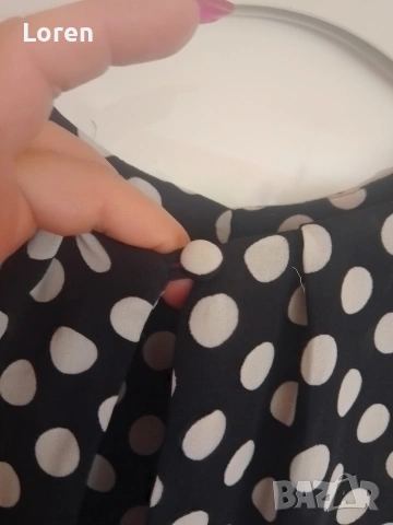 🌸*Et vous*🌸Блузка в тъмно синьо на бели точки, снимка 17 - Тениски - 41673700