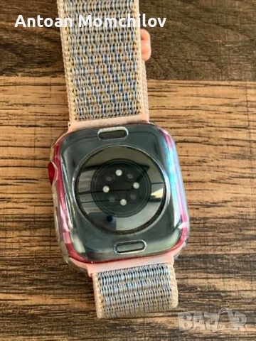 Смарт часовник Apple Watch 7 45mm червен 85% батерия , снимка 6 - Смарт гривни - 54805388