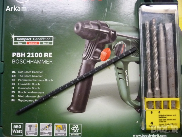 Перфоратор BOSCH PBH2100RE, снимка 7 - Перфоратори - 55166127
