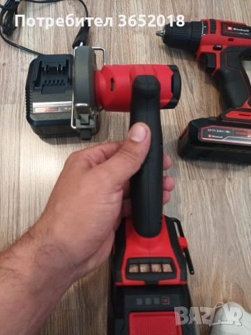 Винтоверт и ъглошлайф Einhell, снимка 2 - Куфари с инструменти - 55104554