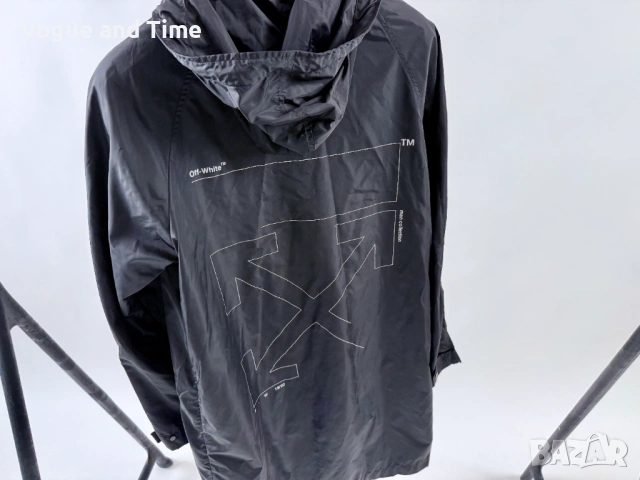 Off-White яке/дъждобран - размер XS (пасва на L) - като ново, снимка 3 - Якета - 54651807