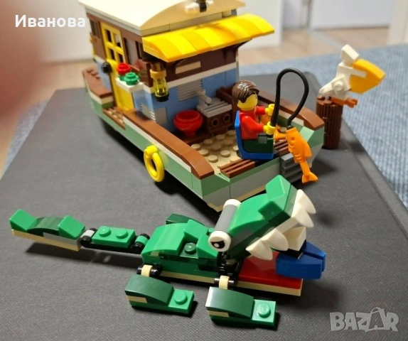 Конструктор LEGO Creator 3 в 1 /31093/ Riverside Houseboat, снимка 5 - Конструктори - 55188795