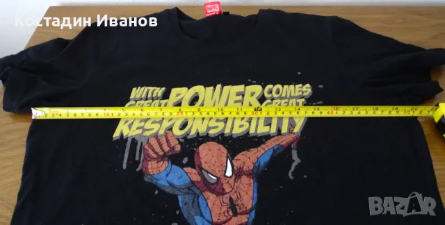 Спайдърмен мъжка тениска Marvel Spider-Man, снимка 7 - Тениски - 55625905