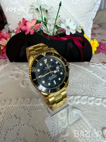 Rolex Нов Мъжки Часовник Кварцов Механизъм Ролекс , снимка 2 - Мъжки - 54722395