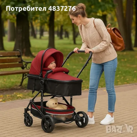 Детска количка 2 в 1, снимка 7 - Детски колички - 55502254