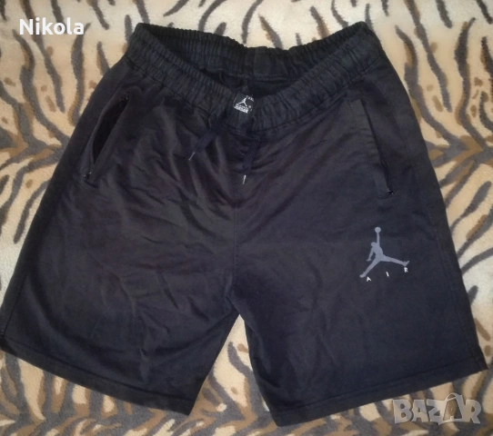 Michael Jordan/Майкъл Джордан-Големи Черни Памучни Къси Панталони за Спорт, Реалкс или Работа., снимка 2 - Къси панталони - 55172463