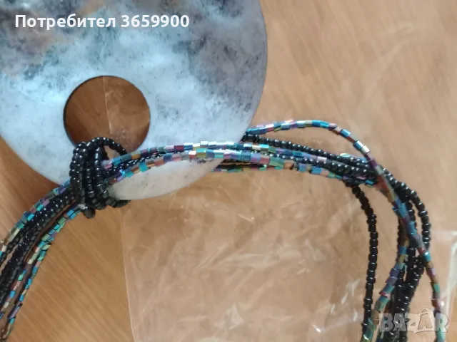 Красиво дамско колие с мида, снимка 2 - Колиета, медальони, синджири - 55568115