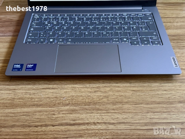 ThinkBook 14 G8`Core Ultra 7 255H/16GB DDR5/512GB NVMe/WUXGA 1920x1200/Батерия 10ч/Гаранция, снимка 3 - Лаптопи за работа - 54828618