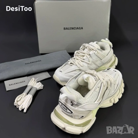 Balenciaga Track Graffiti "White/Black , снимка 4 - Маратонки - 54358266