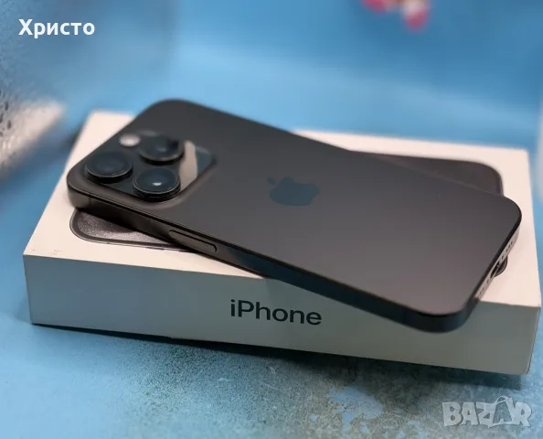 ГАРАНЦИОНЕН!!! Apple iPhone 15 Pro, 256GB, 5G, Black Titanium, снимка 6 - Apple iPhone - 55677303