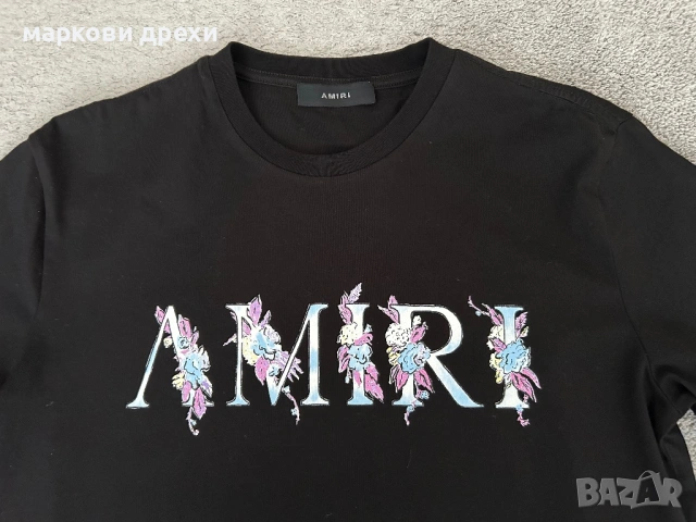 AMIRI мъжка тениска в черен  M, снимка 5 - Тениски - 54901167