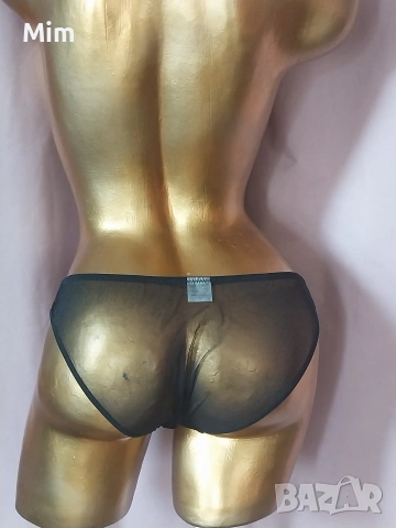 Hunkemoller L Черна еластична прозрачна бикина , снимка 3 - Бельо - 55272654