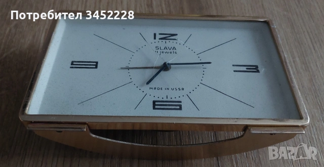 Часовник настолен механичен , снимка 2 - Антикварни и старинни предмети - 54169188