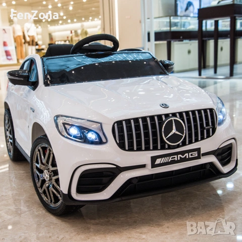 Акумулаторен джип Mercedes GLC63 COUPE 4X4 с меки гуми 12V, снимка 3 - Други - 54972496