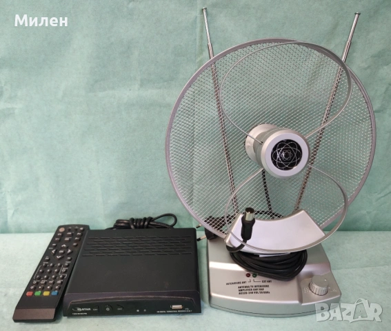 Приемник декодер гаранция 1 година + антена за ефирна цифрова телевизия TV-Star DVB-T
