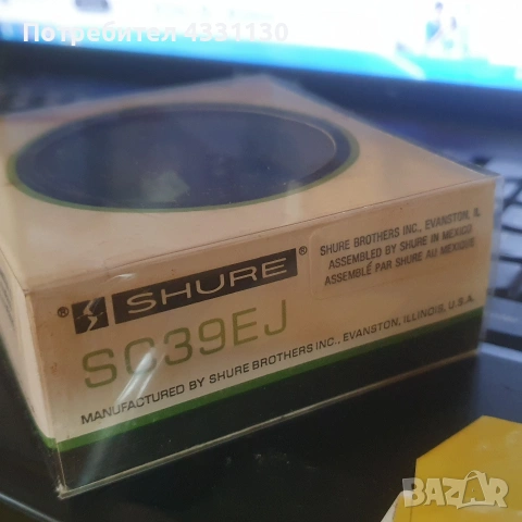 доза с игла shure sc 39 ej usa , снимка 5 - Микрофони - 54782515