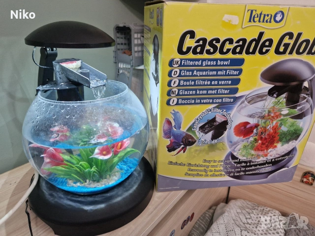 Аквариум Tetra Cascade Globe –  и осветление, снимка 3 - Аквариуми - 55038834