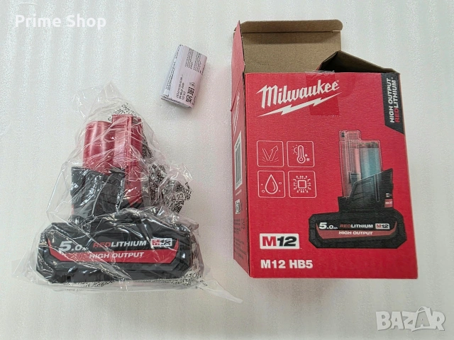 Акумулаторна батерия MIlwaukee M12 HB5/ 5Ah, снимка 10 - Други машини и части - 55151158