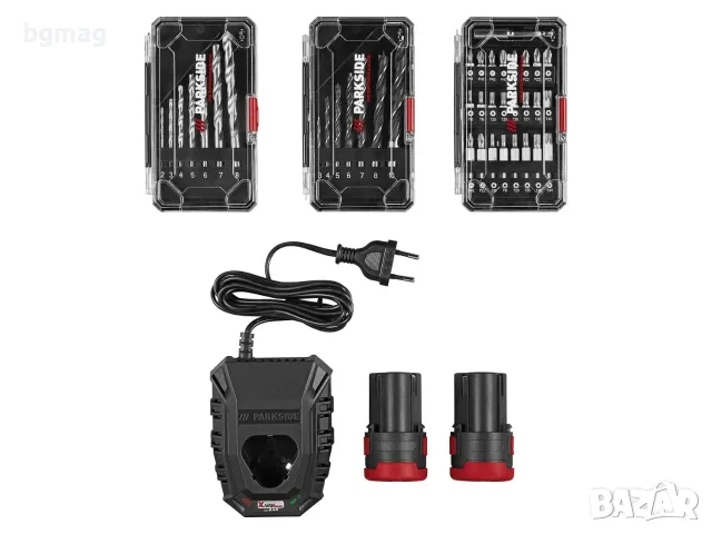 PARKSIDE PBSPA 12 E4 12V комплект акумулаторна бормашина/винтоверт,с батерии и зарядно устройство, снимка 10 - Винтоверти - 55451214