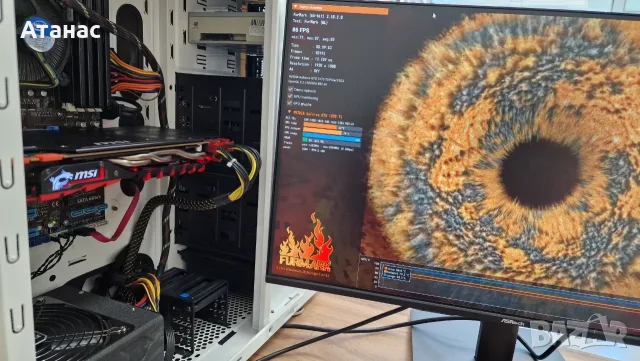 MSI GeForce GTX 1070 Ti GAMING 8G – Отлично Състояние, Никога Не Отваряно, Отлични Температури, снимка 13 - Видеокарти - 55568441